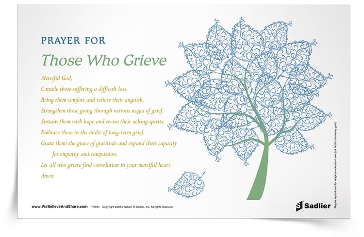 <em>Prayer for Those Who Grieve</em> Prayer Card
