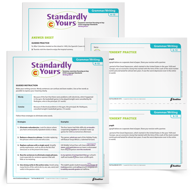 Concise-Writing-Grammar-Activity