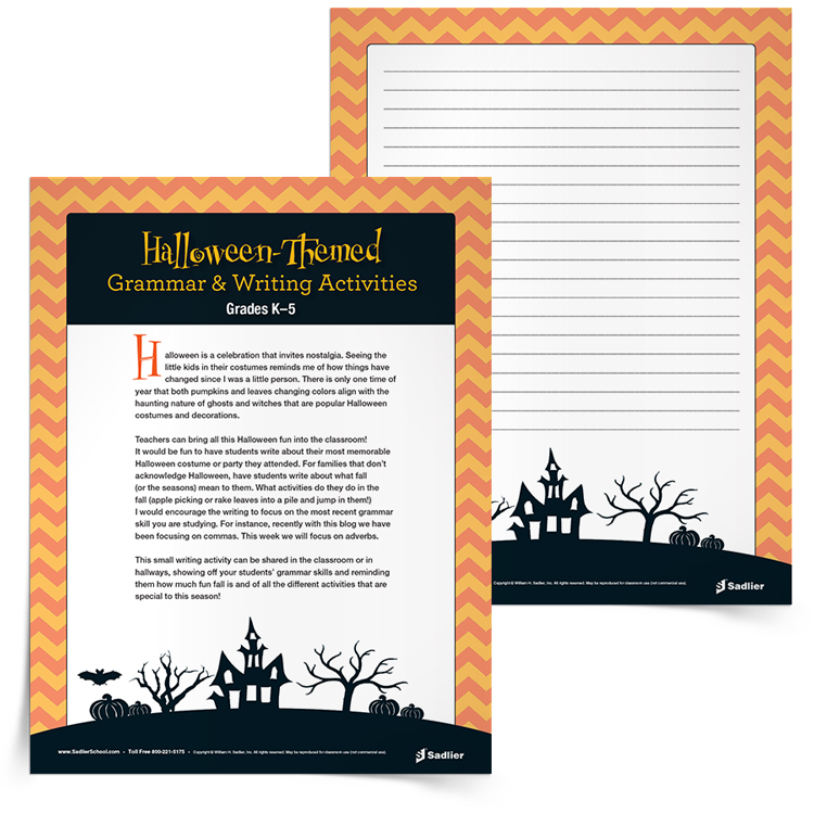Halloween-Themed-Grammar-and-Writing-Activity
