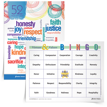 <em>Virtues & Values</em> Bingo Game