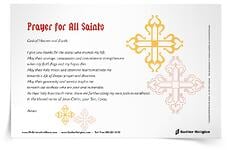 <em>Prayer for All Saints</em> Prayer Card