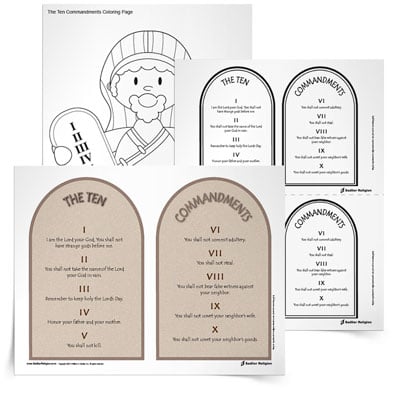 Families can use the resources in the Teaching the Ten Commandments Toolkit as they study the stories of Moses and the Israelites in the Old Testament. 