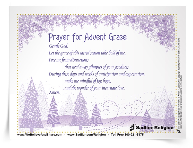 <em>Prayer for Advent Grace</em> Prayer Card