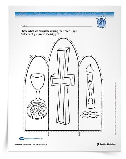 Teaching Children About the Easter Triduum- Sacred Triduum Triptych Activity 