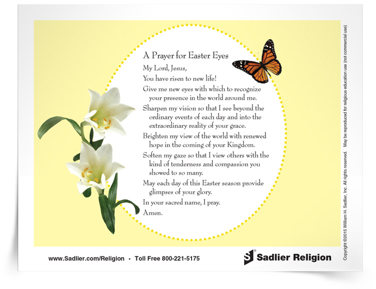 <em>Prayer for Easter Eyes</em> Prayer Card