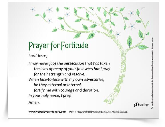 Prayer for Virtue of Fortitude