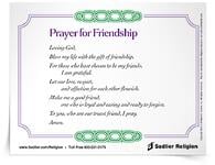 <em>Prayer for Friendship</em> Prayer Card