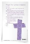 <em>Prayer for Lenten Initiative</em> Prayer Card