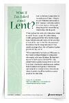 <em>What If I’m Asked About Lent?</em> Faith Fact