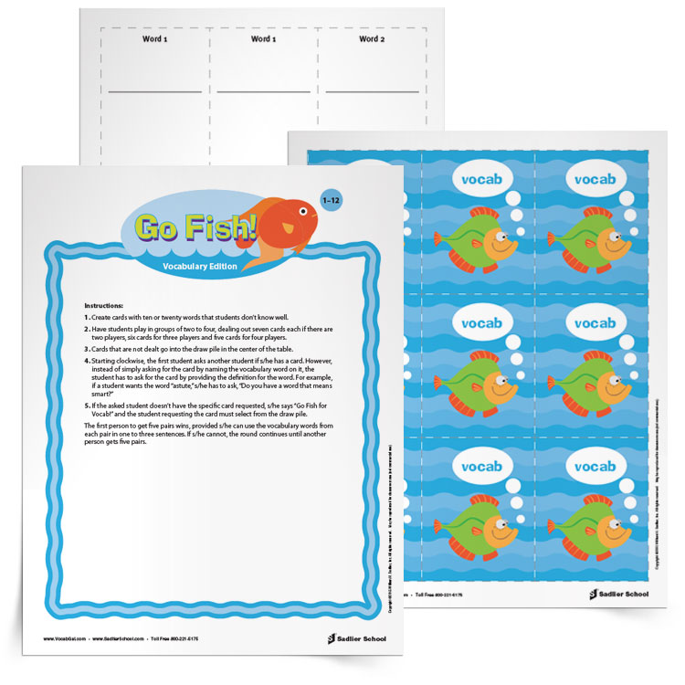 QUICK VOCABULARY REVIEW GAMES TO USE IN CENTERS The easiest way to review new and past vocabulary words is with vocabulary games. Leading up to semester exams I periodically set up centers of vocabulary games and have students rotate through the stations to review past words.