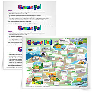 Grammar Land Game Board, Grades 3–12