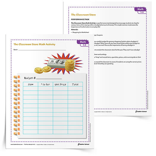 FREE DOWNLOAD: The Classroom Store Money Lesson Plan