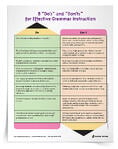 <em>8 Do's and Don'ts for Effective Grammar Instruction</em> Tip Sheet
