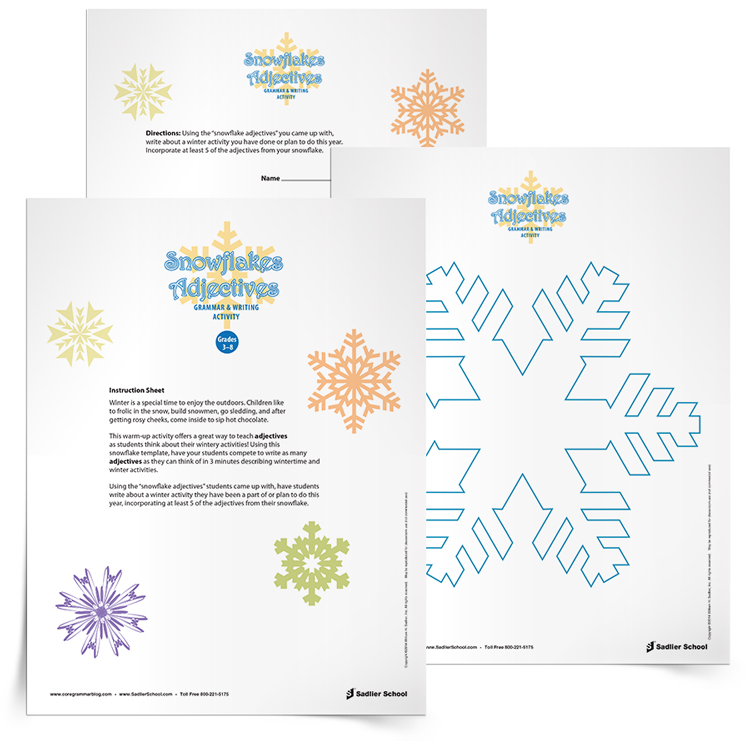 Snowflake-Adjectives-Grammar-and-Writing-Activity