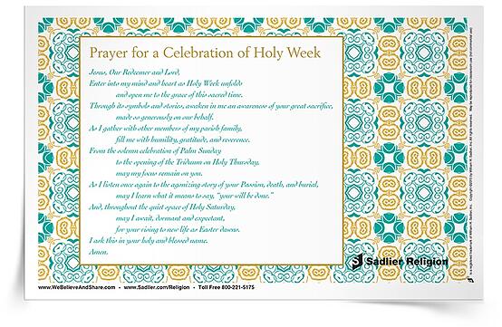 Download a Prayer for the Celebration of Holy Week to share in your home or parish.