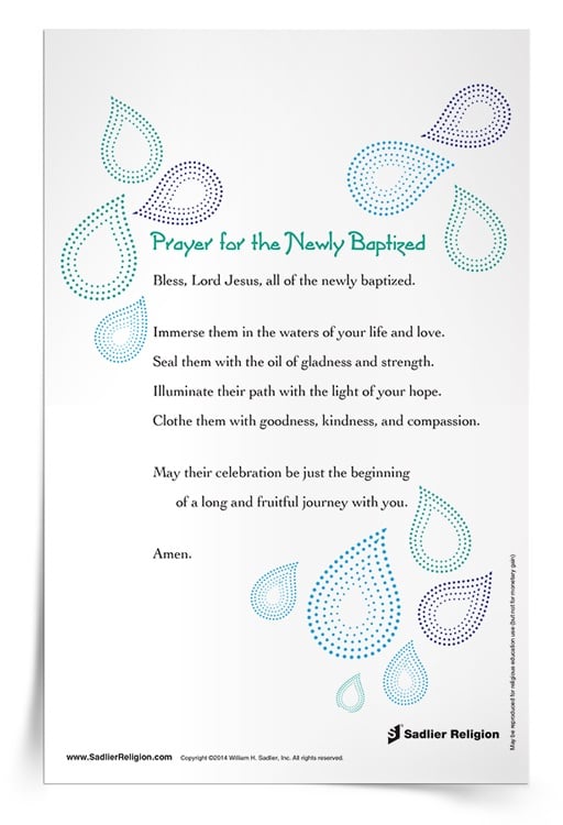 <em>A Prayer for the Newly Baptized</em> Prayer Card