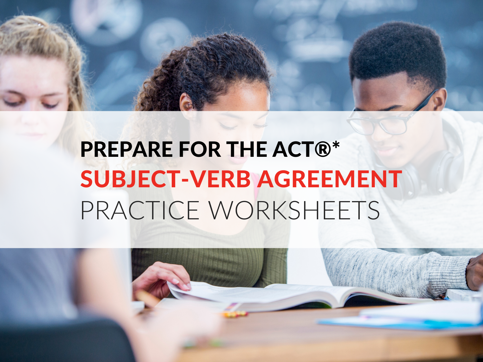 prepare for the act with subject verb agreement practice worksheets